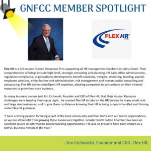 GNFCC member spotlight Jim Cichanski of Flex HR Atlanta & Johns Creek