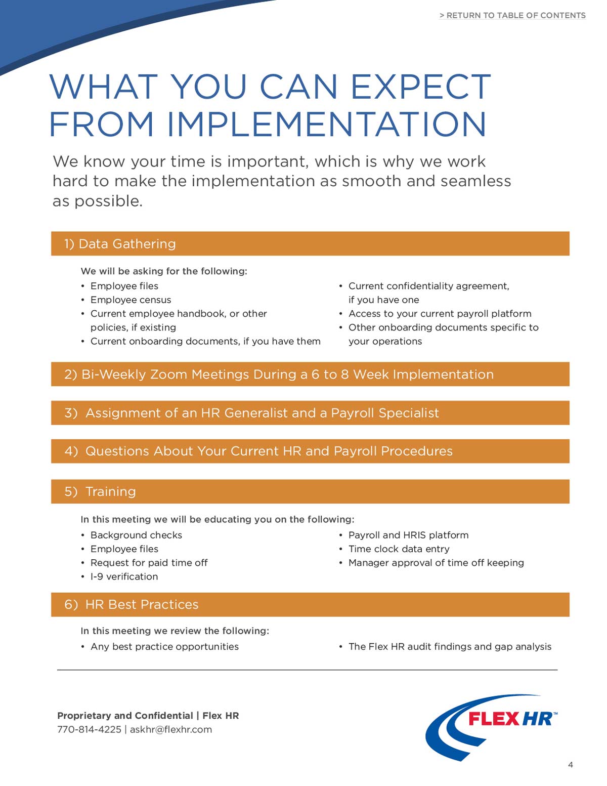 HR Services - What you expect