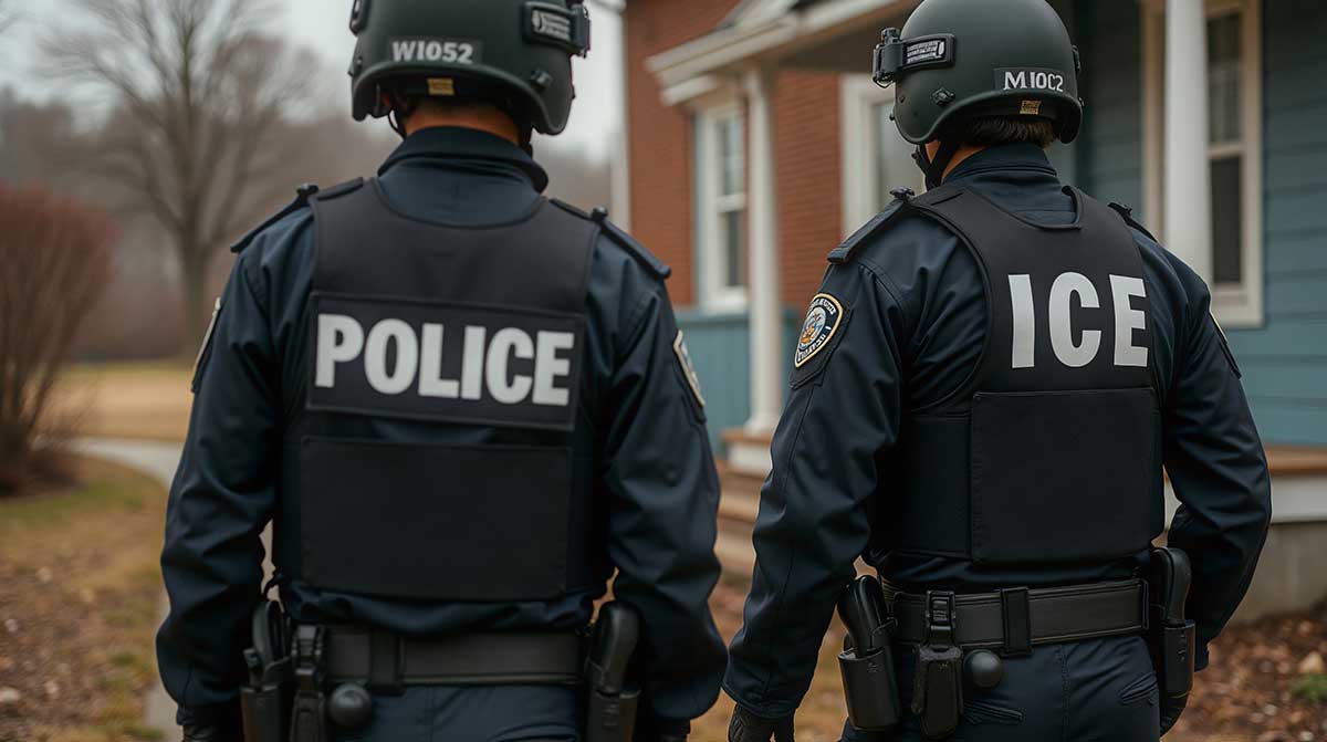 Police ICE Raids HR Department