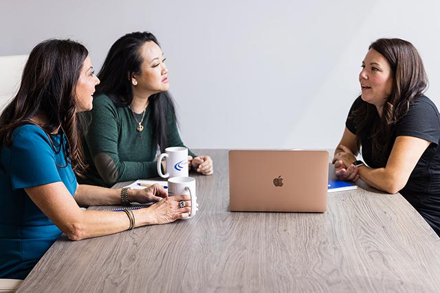 HR consultant assisting customer with onboarding via phone
